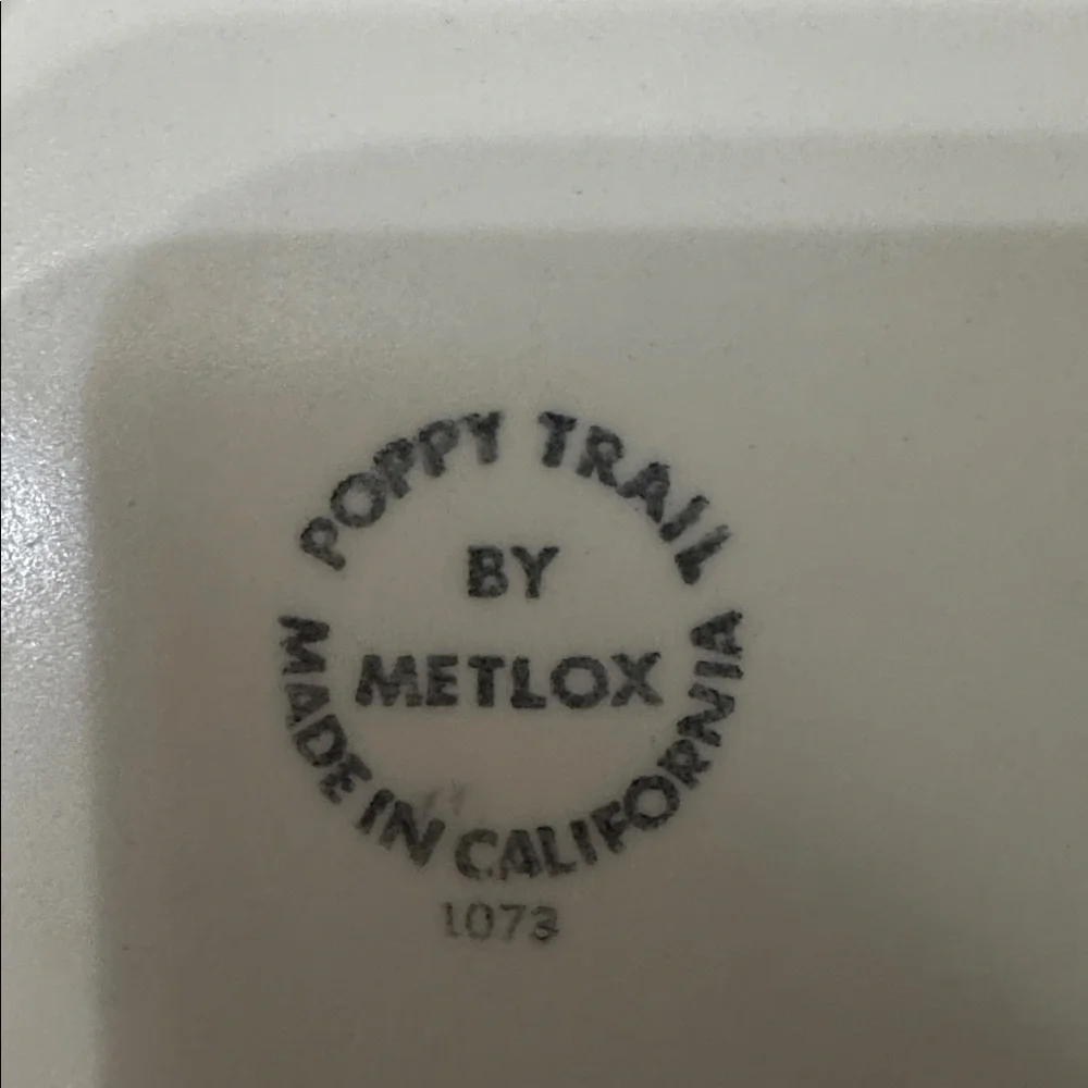 Metlox vintage poppytrail